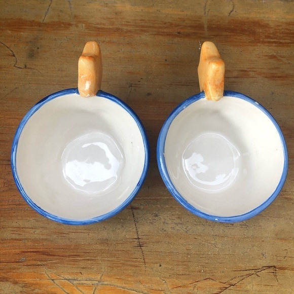 Set of 2 Blue Cups with Clouds at the Bottom & Yellow Stars on the Handles - Picture 5 of 8